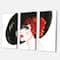 Designart - Red Head Lady In Hat Portrait of Woman - Modern Canvas Wall Art Print